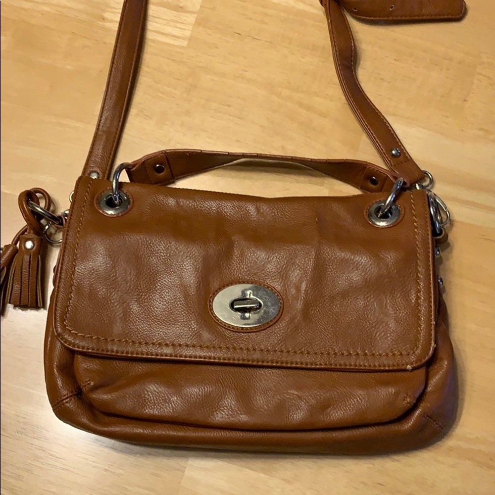 Brown Italian leather bag
